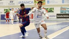 Novoa fue un quebradero de cabeza para la defensa blaugrana.