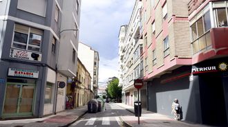 La calle Vicente Risco est� en pleno centro de Vilagarc�a
