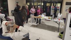 Miembros de la plataforma y vecinos pasaron la noche en el centro.