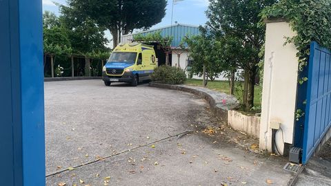 Imagen del exterior de la base de ambulancias de Celanova.