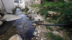 Estado actual del r�o Xunqueira, que se desbord� de forma espectacular hace 15 meses