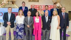 Homenajeados en la fiesta del colegio de gestores administrativos.