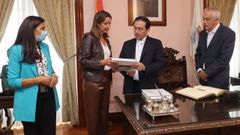 Albares visit� el Concello de Lugo y anunci� un acto de la Uni�n Europea durante la presidencia espa�ola