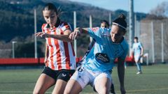 Nara Fern�ndez, en un momento del partido de Lezama entre As Celtas y Atlhetic Club B.