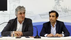 Puy y Rey Varela tras el encuentro mantenido por los populares gallegos en Ferrol.