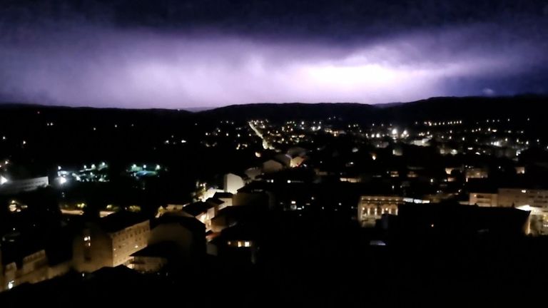 Gran tormenta en Monforte