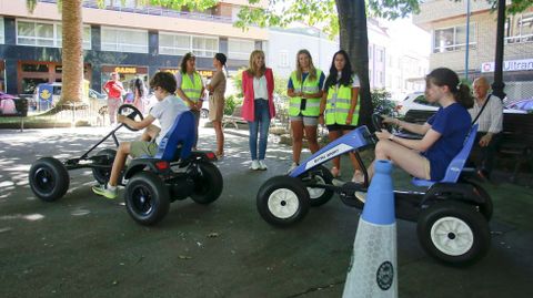 El aula de Educaci�n Vial se puso en marcha en la plaza de Ultramar