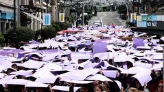 Galicia se ti�e de violeta para conmemorar el D�a Internacional contra la Violencia hacia las Mujeres