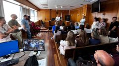 Reunin en el Juzgado de Ferrol con el director xeral de Xustiza