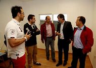 Louz�n visit� ayer la nueva sede del club y anunci� la inminente entrega de las instalaciones. 