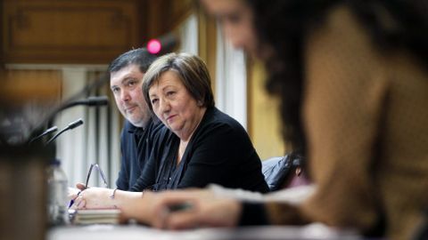 Maribel Garc�a, concejala de Esperta Monforte, en uno de los �ltimos plenos