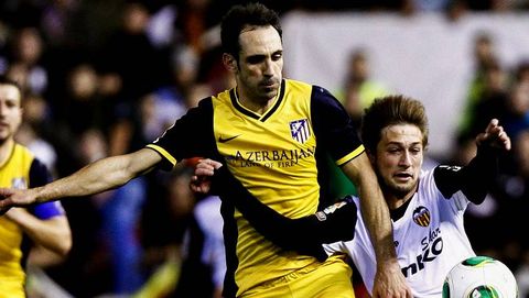 Juanfran, durante el Valencia-Atl�tico de Madrid