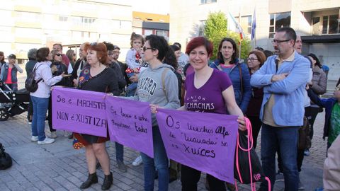 Protesta en Boiro