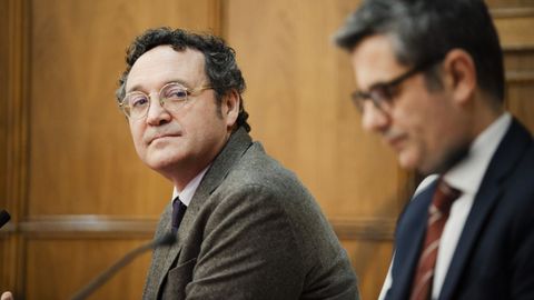García Ortiz, junto al ministro de Justicia, Félix Bolaños, en una imagen de archivo.