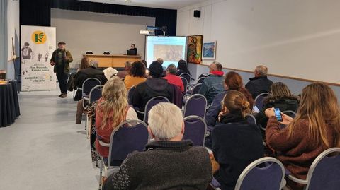 Manuel Riveiro impartiu as charlas sobre o Camio de San Rosendo.