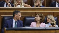 Yolanda Daz, junto a Snchez y Montero en una sesin de control del pasado junio.
