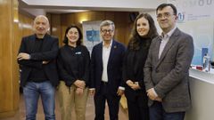 Fern�ndez, Margusino, Jim�nez, Cuenca y Cubiella, en el Colegio M�dico