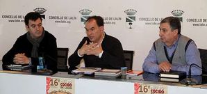 Crespo compareci� tras el c�nclave con Rodr�guez y G�mez Est�vez