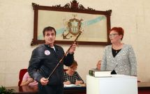 �ngueira y Tarela en el pleno en el que se renov� la alcald�a nacionalista de Pontecesures. 