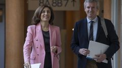 El presidente de la Xunta y la conselleira de Medio Ambiente, �ngeles V�zquez