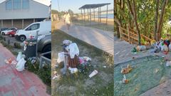 Imagen de arenales cangueses a comienzos del verano