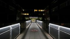 La entrada al hospital de Igualada