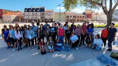 Participantes en el concurso celebrado en A Illa