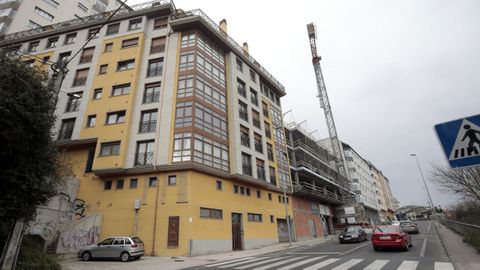 Numerosos pisos en la calle San Eufrasio de Lugo se venden como parte de una nueva promocin de vivienda