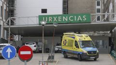 El servicio de Urgencias del CHUF, en una imagen tomada esta semana