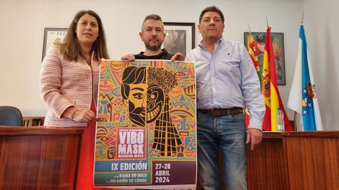 Melisa Macía, Jorge Domínguez y Andrés Montesinos presentaron la mascarada ibérica ViboMask.