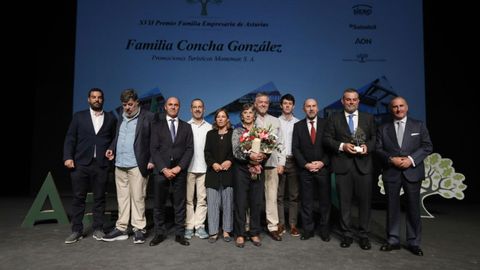 La familia Concha recibe en Siero el XVII Premio Familia Empresaria de Asturias