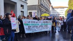 Manifestacin de trabajadoras de la red de escuelas infantiles en Asturias convocada por CCOO
