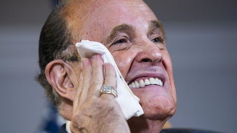 El abogado de Trump y exalcalde, Rudy Giuliani 