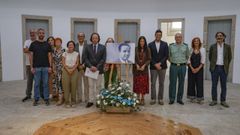 Concejales del PP y del BNG en O Vello C�rcere en el homenaje a Alexandre B�veda y los represaliados por la dictadura