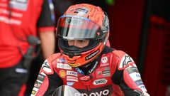 Marc M�rquez, antes de la carrera al esprint del Gran Premio de Brasil.