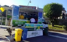 En Rodeiro se instal� ayer una unidad m�vil de reciclaje de residuos.