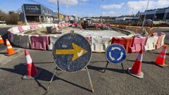 As� estaba la rotonda carballesa hace unas semanas