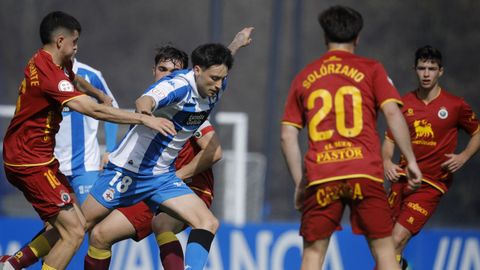 Imagen del Fabril - Rayo Cantabria disputado en Abegondo