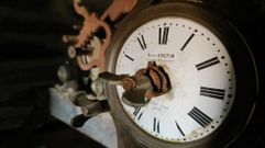 Esfera del reloj instalado en 1889 en el monasterio de San Vicente, hoy parador tur�stico