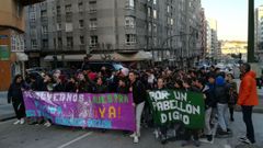Protesta del IES Agra do Orz�n