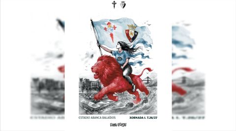 Cartel dise�ado por H�ctor Pichel para el Celta-Osasuna.