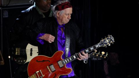 Keith Richards actuando en Nueva York el pasado mes de octubre