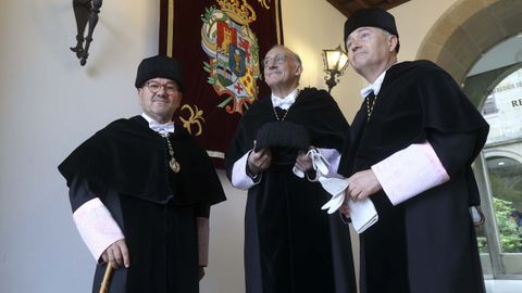 Los rectores gallegos en la apertura del curso universitario, a comienzos de septiembre.