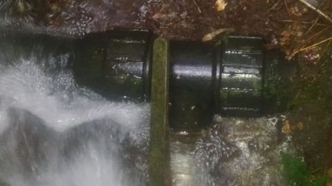 Llave de paso de la captaci�n de Canda�de, afectada por un sabotaje