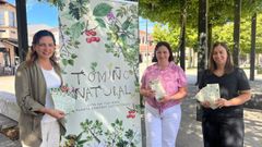 Sandra Gonz�lez y Ana Bel�n Casaleiro durante la presentaci�n de las actividades previstas para los pr�ximos d�as en el municipio.