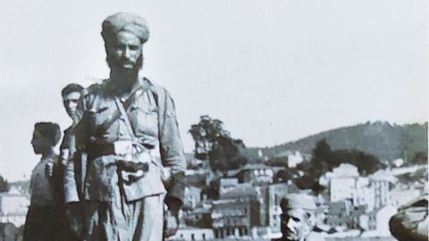 Soldado marroqu� en octubre de 1936 en Vigo