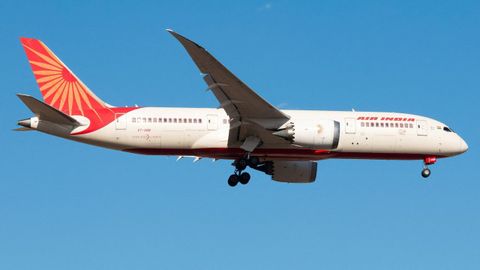 Un avión Boeing 787-8 Dreamliner de la compañía Air India