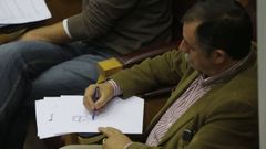 Imagen de archivo de �ngel Garc�a Seoane en un pleno de la Diputaci�n