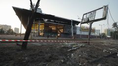Uno de los misiles rusos impact� en una tienda
