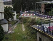 Imagen de ayer del vial, que se derrumb� hace un a�o. 